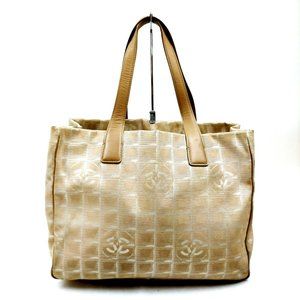 Chanel Travel Line Beige Tan Airplane Carry On Han